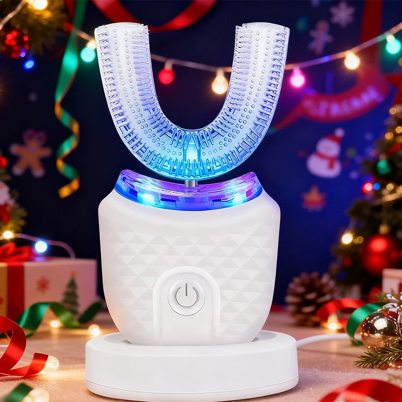 Teeth Whitening Toothbrush - TOP NEW Portable U-Shaped Electric Toothbrush,