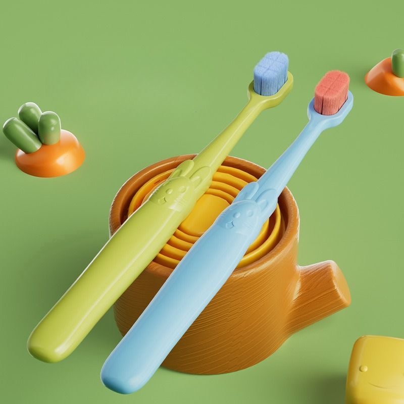 Teeth Whitening Toothbrush - Cute Rabbit Shaped Children Toothbrush Soft