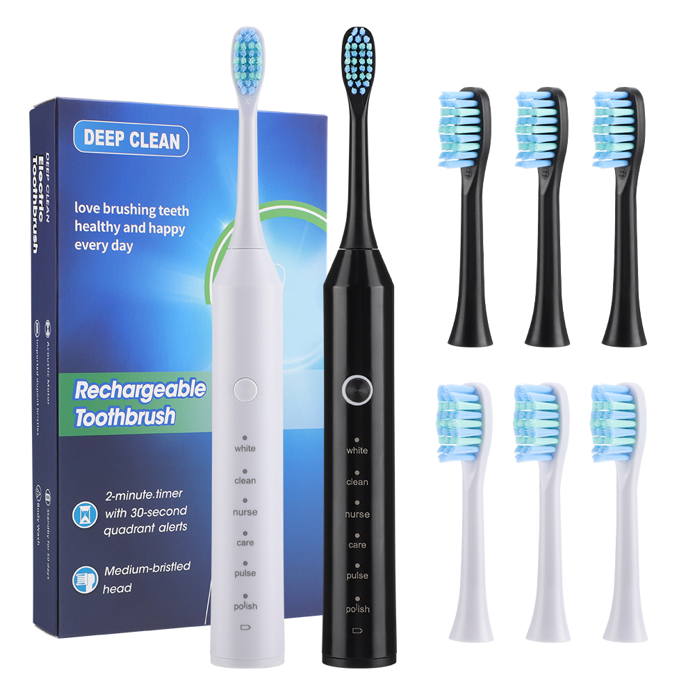 Teeth Whitening Toothbrush - Electric Sonic Toothbrush 2-Minute Smart Timer