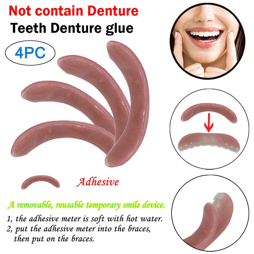 Teeth Whitening Street - 4/8 Pcs Whitening Braces Adhesive Strip