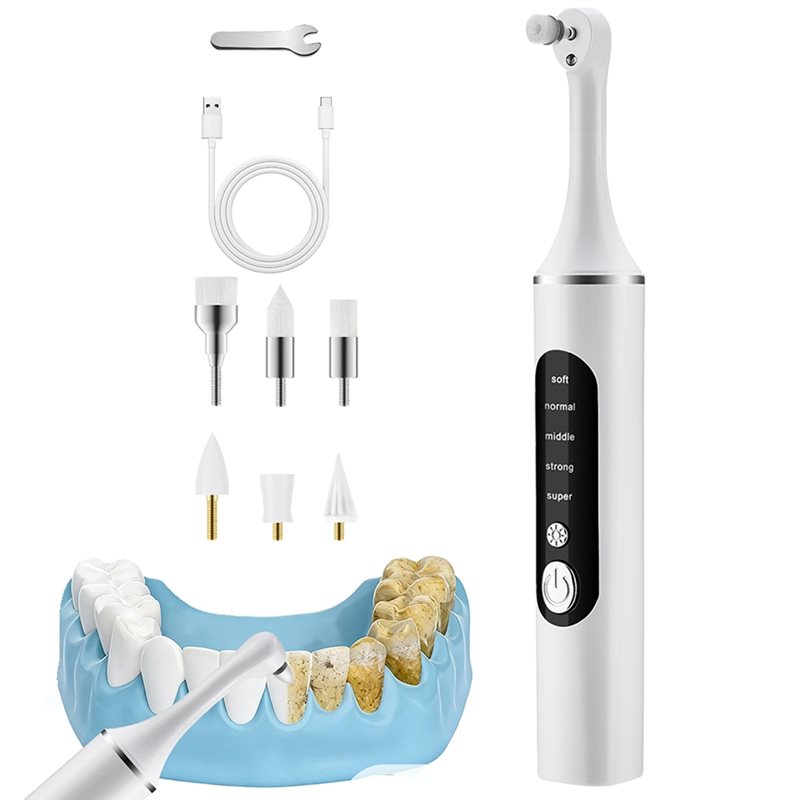 Teeth Whitening Toothbrush - A83G-LED Light Rechargeable Electric Tooth Polisher