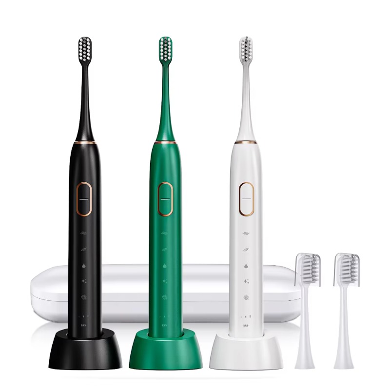 Teeth Whitening Toothbrush - Sonic Electric Toothbrush with 2 Heads