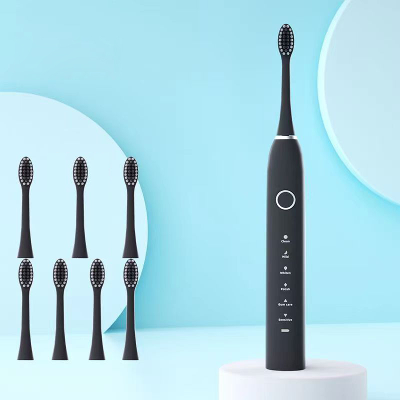 Teeth Whitening Toothbrush - 6 Modes Electric Sonic Toothbrush USB