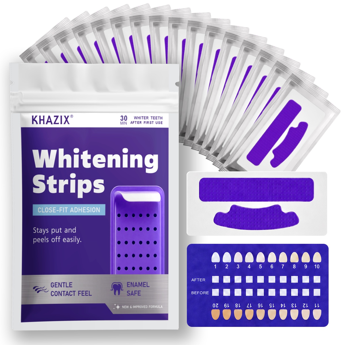 Teeth Whitening Street - 7PCS Teeth Whitening Strips for Whiter-Looking