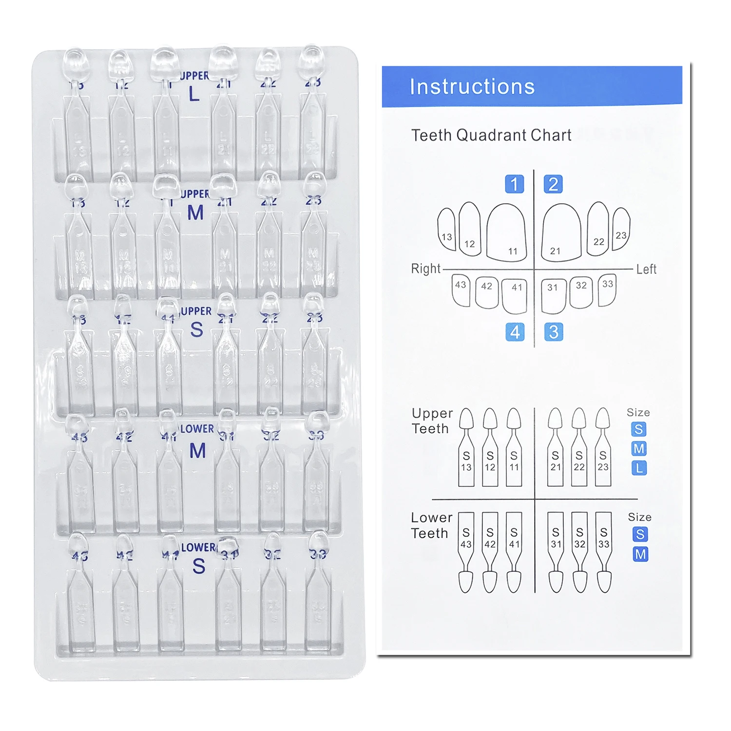 32pcs/Set Dental Veneer Mould  - Teeth Whitening Vape ulasan dan harga