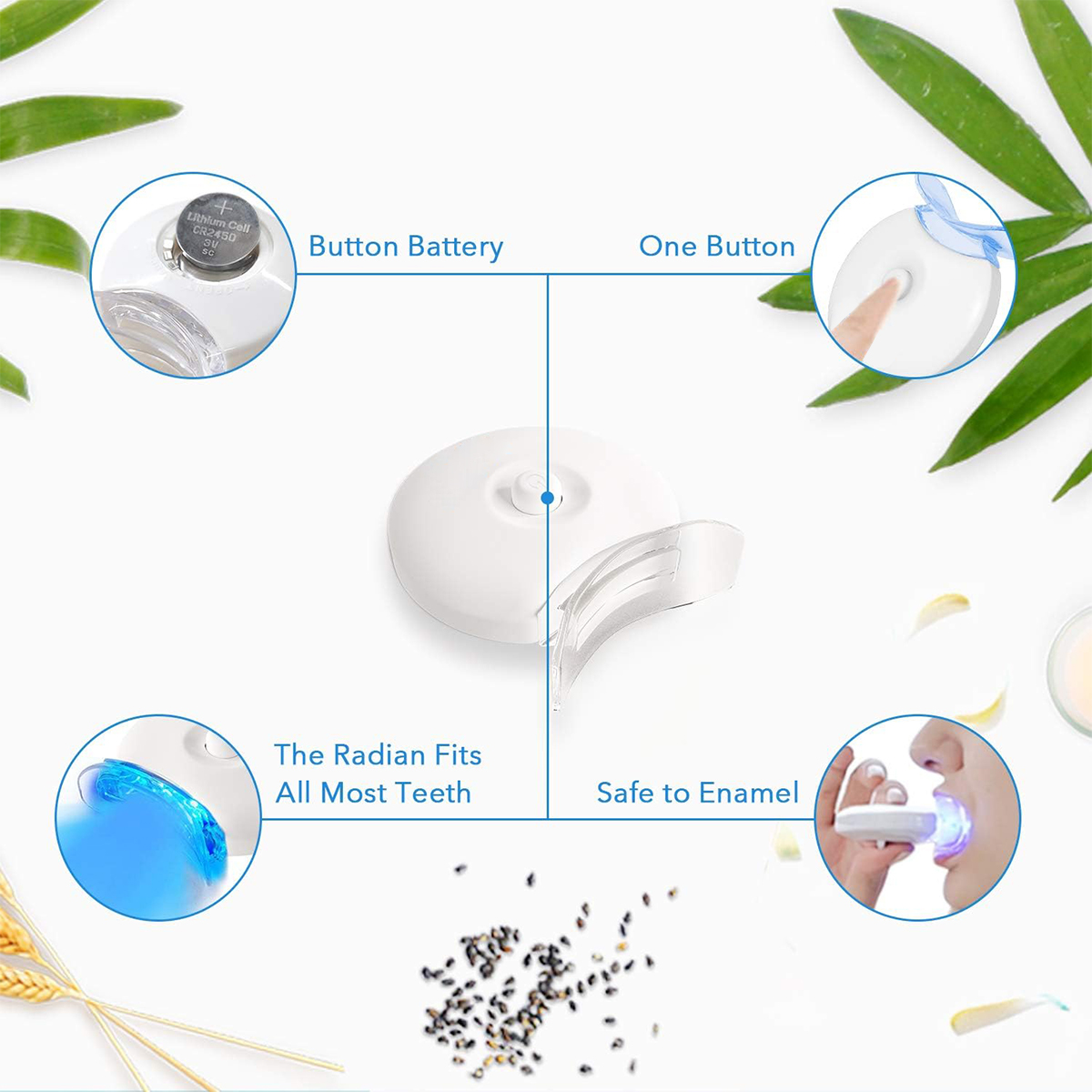 Teeth Whitening Kit - 5X LED L - Teeth Whitening Q&M ulasan dan harga