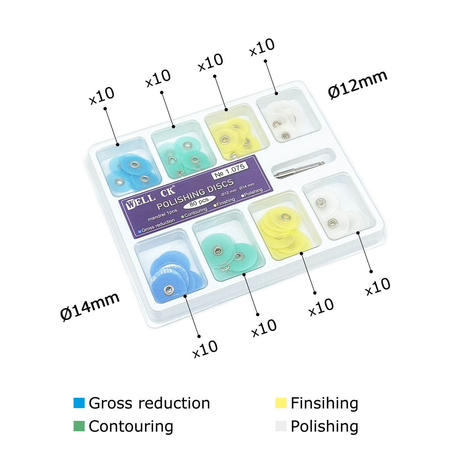 WELL CK 40/80Pcs Dental Polish - Teeth Whitening Home ulasan dan harga