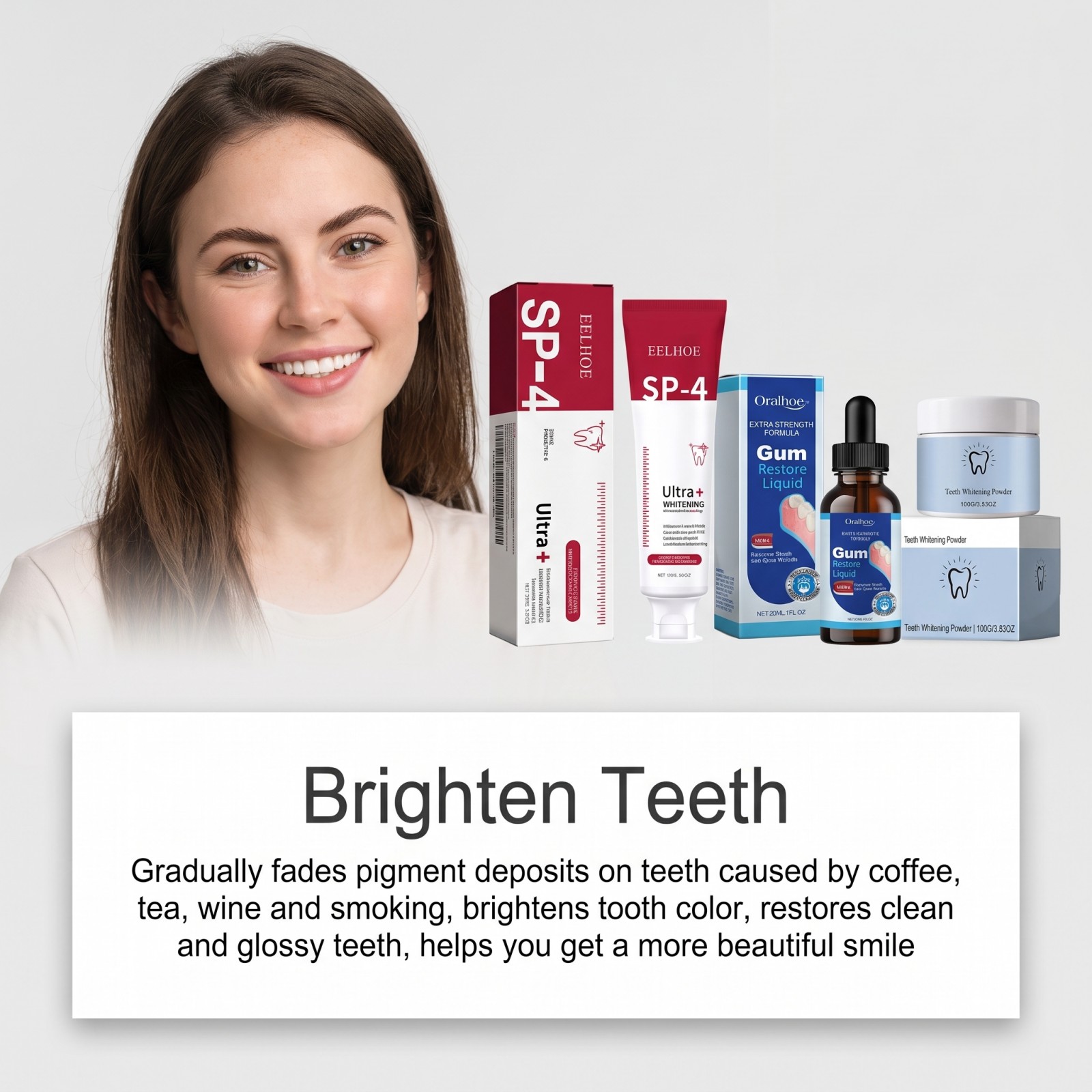 Oral Care Combo Set Whitening  - Teeth Whitening Q&M ulasan dan harga