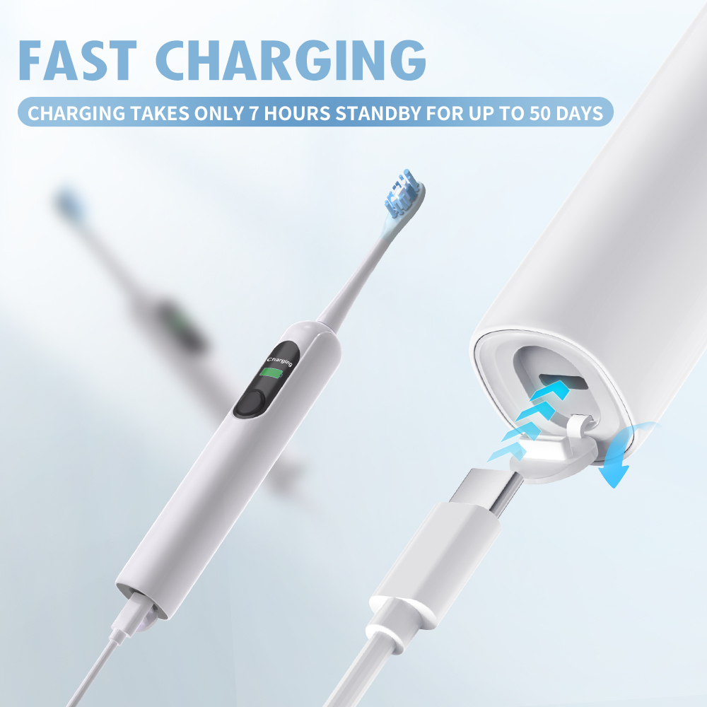 X800-U Electric Toothbrush USB - Teeth Whitening Toothbrush ulasan dan harga