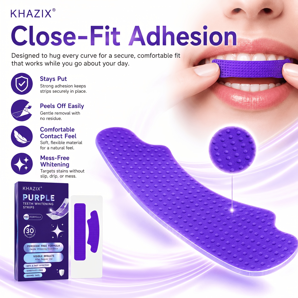 1/10pairs Purple Teeth Whiteni - Teeth Whitening Street ulasan dan harga