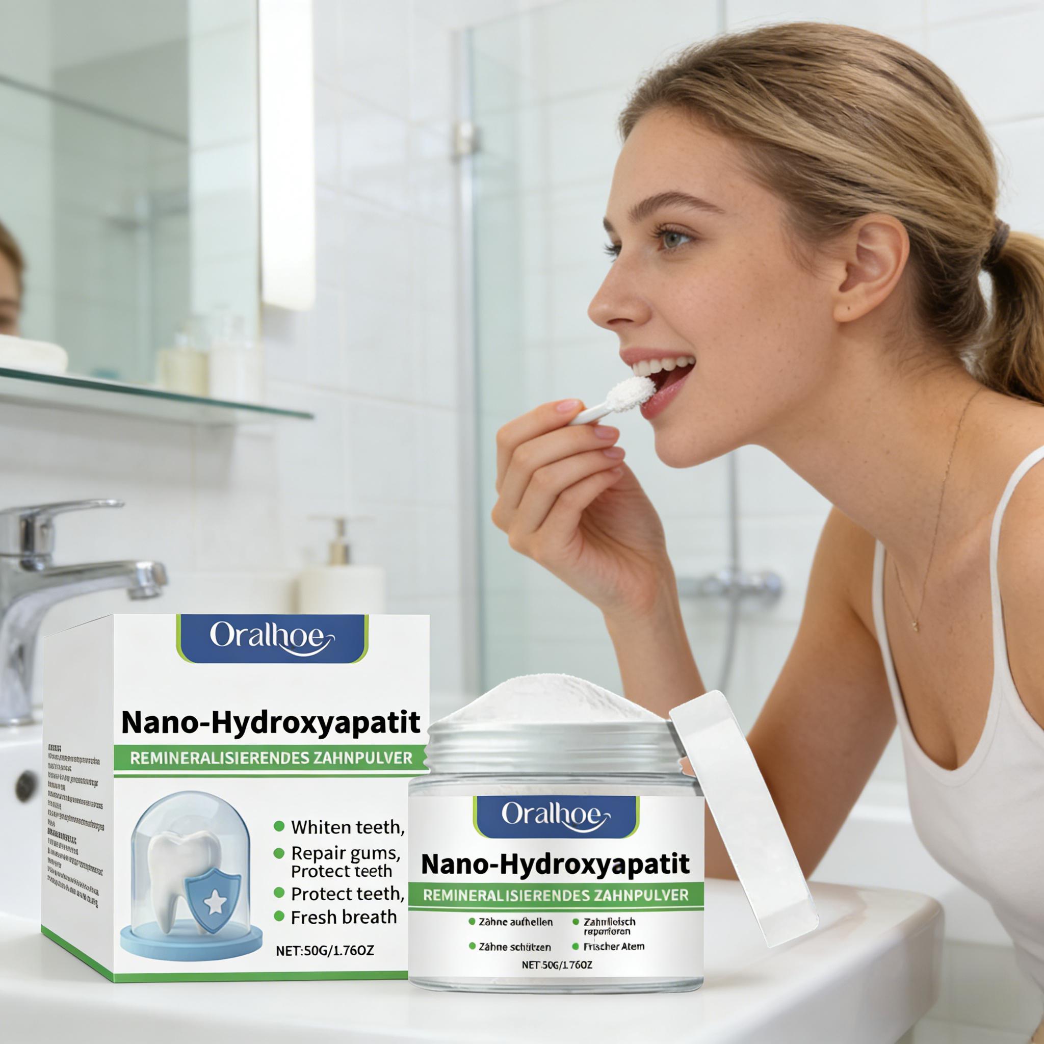 Oralhoe Whitening Tooth Powder - Teeth Whitening Q&M ulasan dan harga