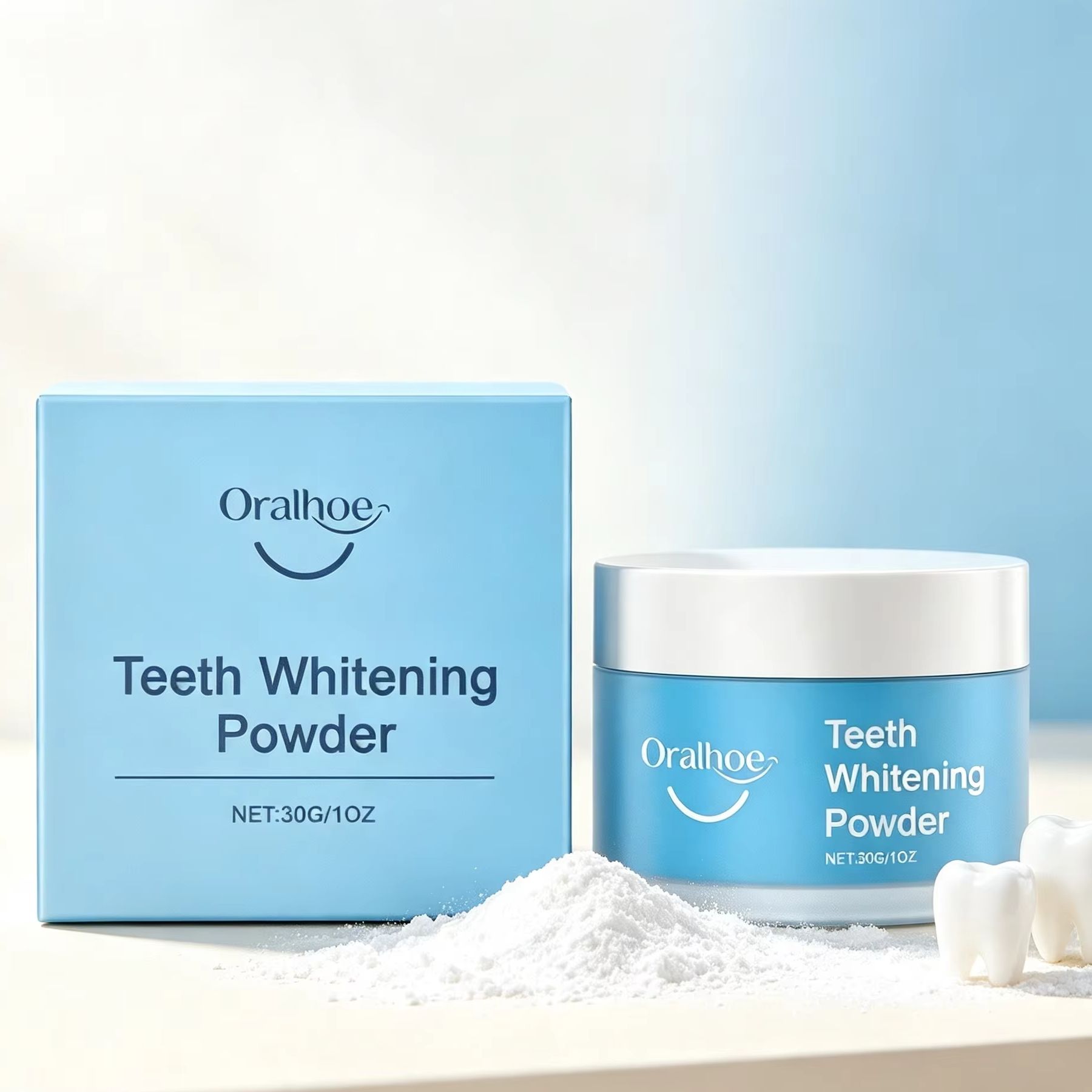 Oralhoe Tooth Powder for Brush - Teeth Whitening Q&M ulasan dan harga