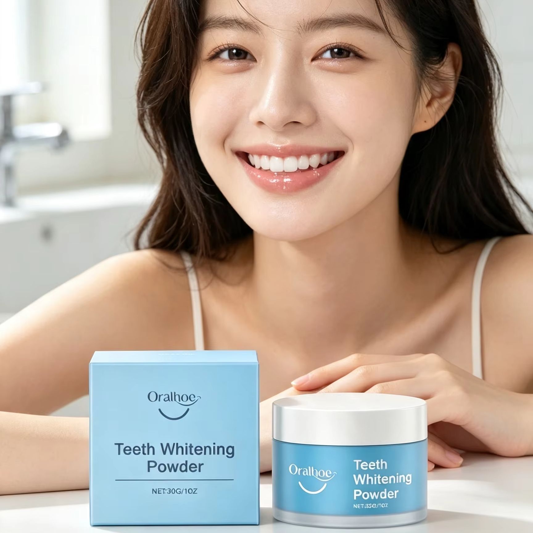 Oralhoe Tooth Powder for Brush - Teeth Whitening Q&M ulasan dan harga