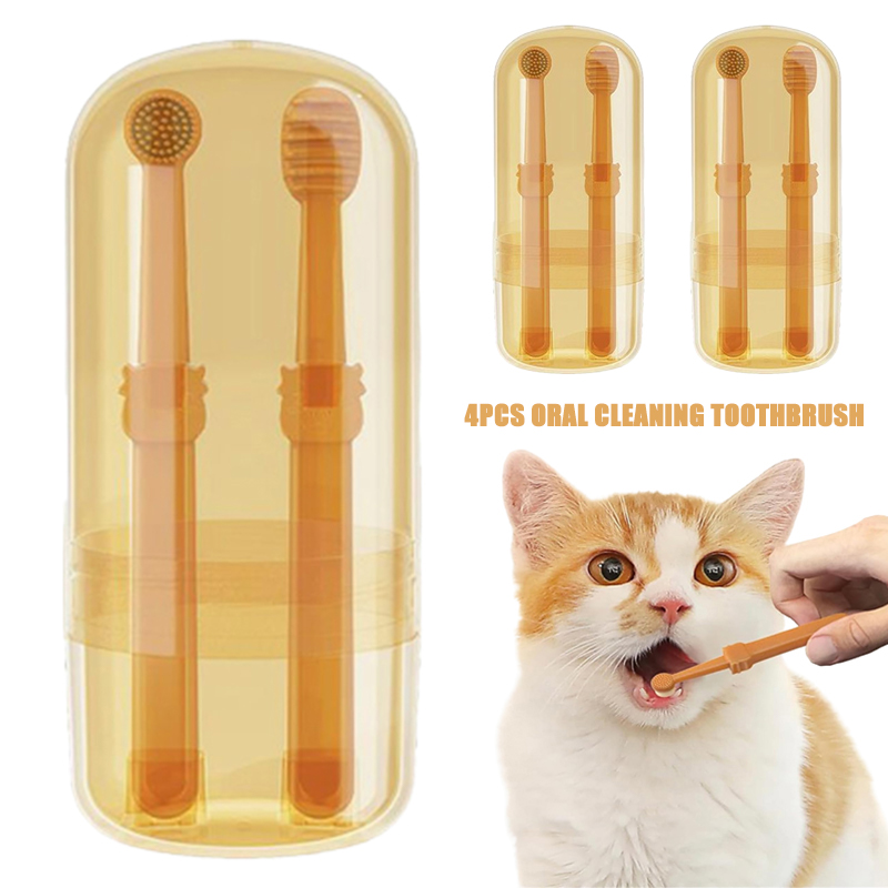 Teeth Whitening Dog Cat Silico - Teeth Whitening Toothbrush ulasan dan harga