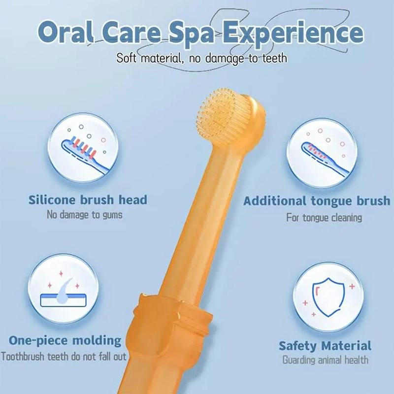 Teeth Whitening Dog Cat Silico - Teeth Whitening Toothbrush ulasan dan harga