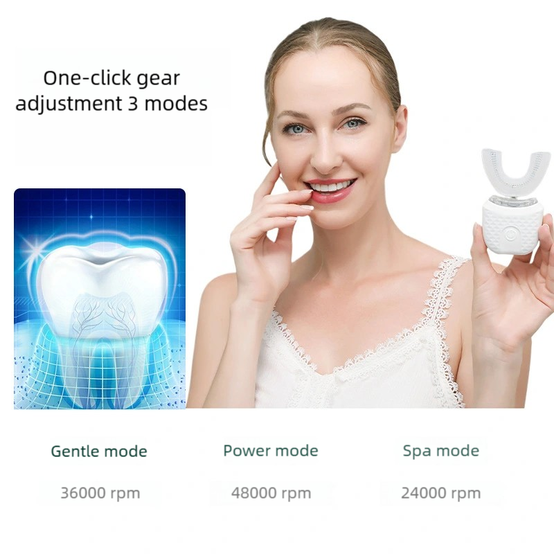 Portable U-shaped electric too - Teeth Whitening Toothbrush ulasan dan harga
