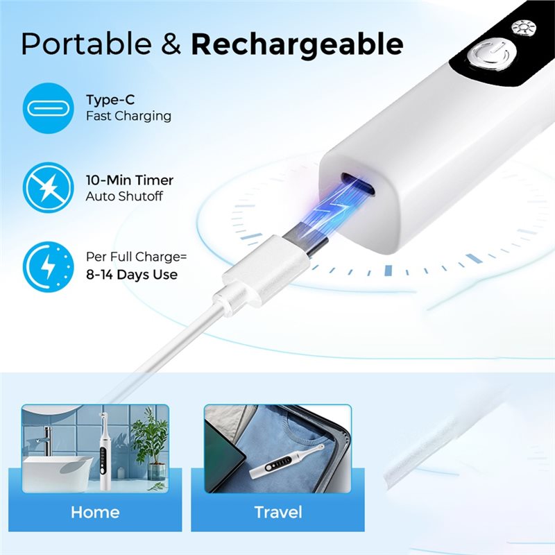 A83G-LED Light Rechargeable El - Teeth Whitening Toothbrush ulasan dan harga
