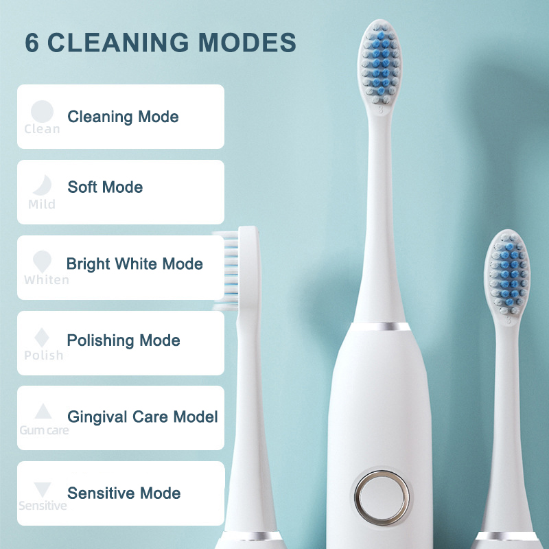 6 Modes Electric Sonic Toothbr - Teeth Whitening Toothbrush ulasan dan harga