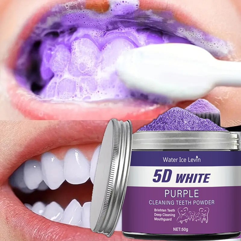 Purple Teeth Whitening Powder, - Teeth Whitening Ingredients ulasan dan harga