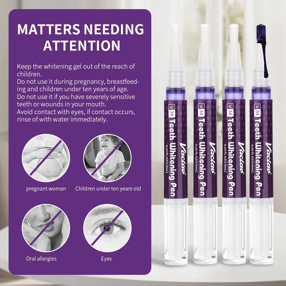 Vaclav V34 Purple teeth whiten - Teeth Whitening Q&M ulasan dan harga