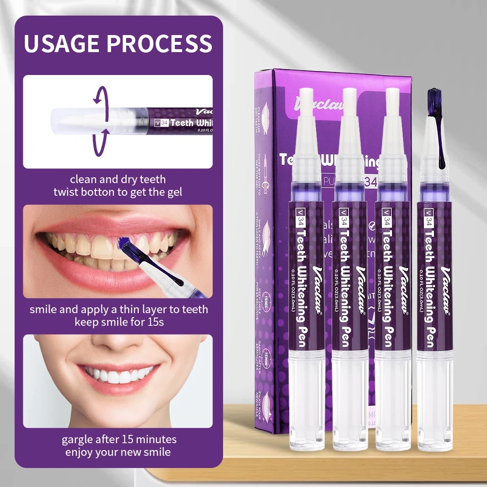 Vaclav V34 Purple teeth whiten - Teeth Whitening Q&M ulasan dan harga