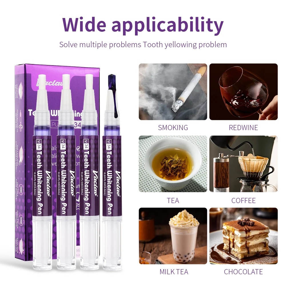 Vaclav V34 Purple teeth whiten - Teeth Whitening Q&M ulasan dan harga